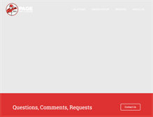 Tablet Screenshot of pagethecleaner.com